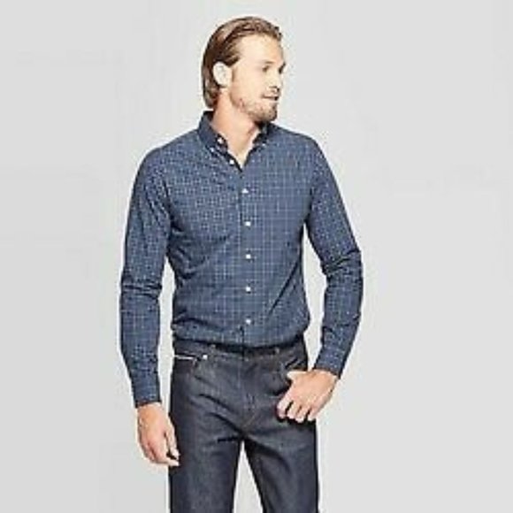 slim fit long sleeve button down shirts